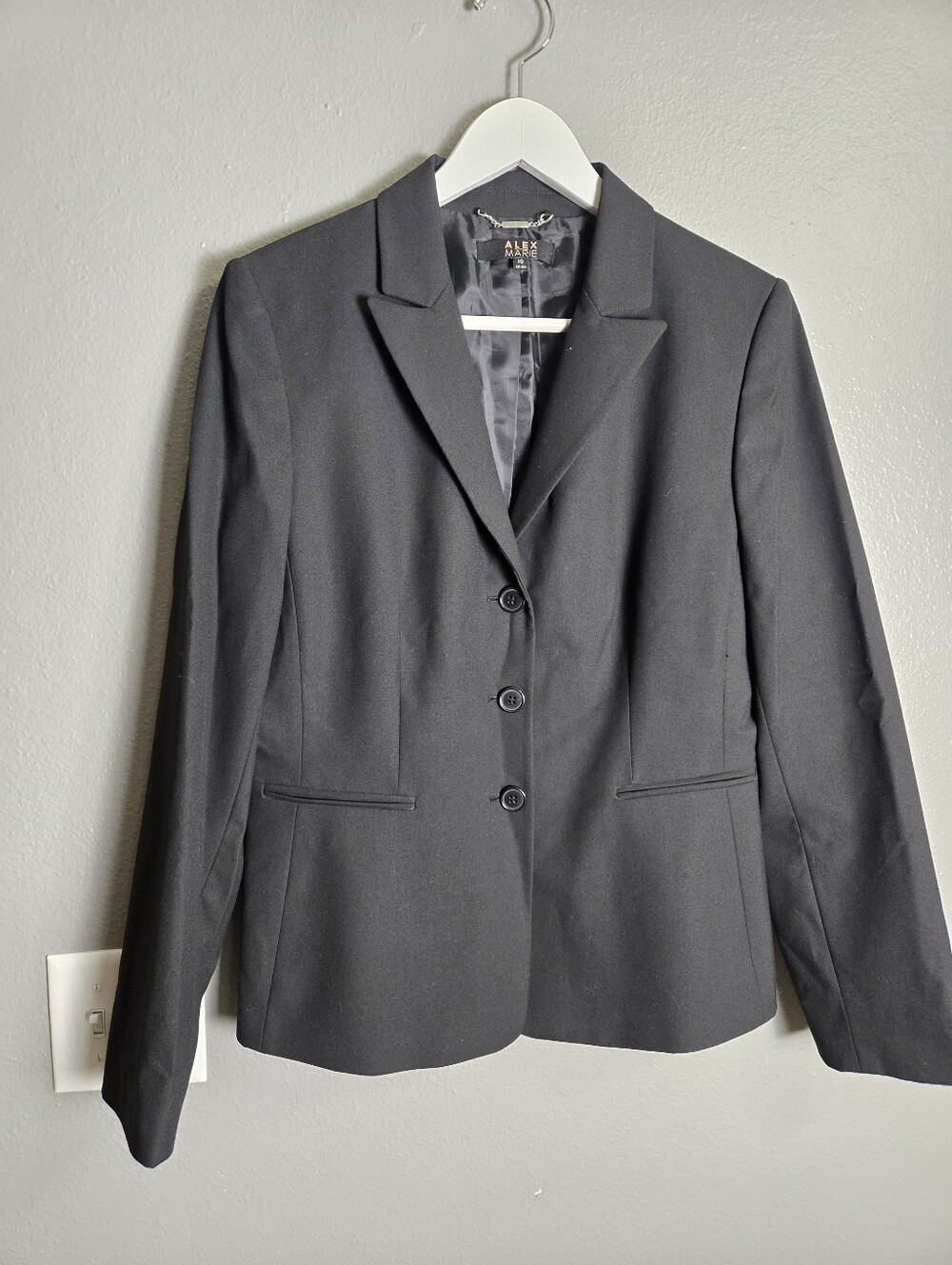 Alex Marie Black Blazer Size 10